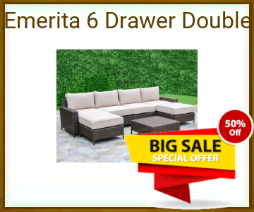 Livingroomfurnituresetbrown Emerita 6 Drawer Double